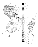Engine Diagram and Parts List for 22710C 9000001-9999999 - 1989 Toro Lawn Mower