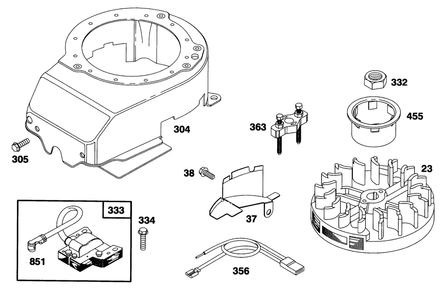 Engine Briggs & Stratton Model 12e802-0620-01 Diagram and Parts List for 21001B 6900001 - 6999999 Toro Lawn Mower