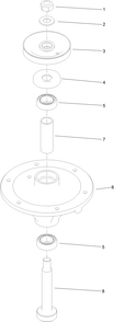 Part Location Diagram of 117-7615 Toro PULLEY Assembly