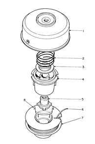 Single Line Bump Feed Cutter Head (Optional) Diagram and Parts List for 51652 2000001 - 2999999 Toro Trimmer
