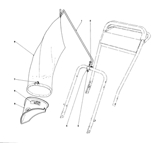 Bagging Kit No. 23-6110 Diagram and Parts List for 17005 7000001 - 7999999 Toro Lawn Mower