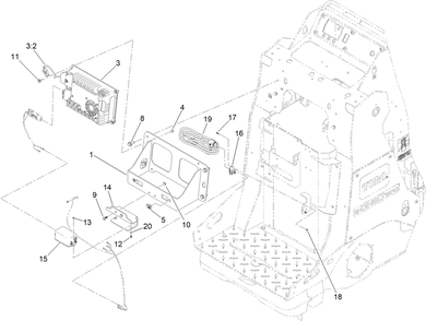 Part Location Diagram of 147-3225 Toro Filter