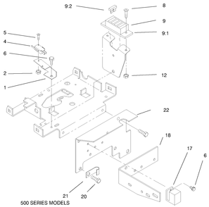 Hoodstand Electrical Housing & Wire Harness Diagram and Parts List for 73502 7900001 - 7999999 Toro Lawn Tractor