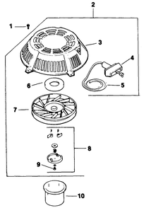 Starting System-Engine Kohler-Model Cv12.5t Spec. No. 1254 Diagram and Parts List for 30156 390001 - 399999 Toro Lawn Tractor Accessories