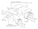 Wheels And Tires Diagram and Parts List for 23-08XP01 1983 Toro Lawn Tractor