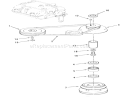 Drive Belt And Pulleys Diagram and Parts List for 23-08XP01 1983 Toro Lawn Tractor