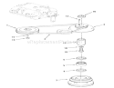 Drive Belt And Pulleys Diagram and Parts List for 23-11BP03 1984 Toro Lawn Tractor