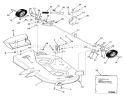 32 In/81 Cm Mower Deck-8 & 11 Hp Riders Diagram and Parts List for 23-11BP01 1982 Toro Lawn Tractor