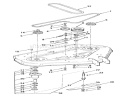 36 In/92 Cm Spindles - 11 Hp Rider Diagram and Parts List for 23-11BP01 1982 Toro Lawn Tractor