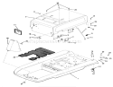 Body, Sheet Metal And Covers Diagram and Parts List for 23-11BP01 1982 Toro Lawn Tractor