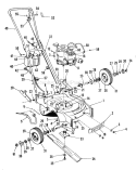 Part Location Diagram of 221-225 Toro Engine