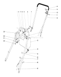 Part Location Diagram of 3-6850 Toro Lower Handle