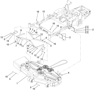 Part Location Diagram of 107-1698-01 Toro Strut-Flat