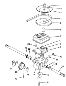 Gearbox Assembly No. 71-8250 Diagram and Parts List for 20921B 2000001 - 2999999 Toro Lawn Mower