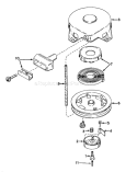 Page F Diagram and Parts List for 23100 8000001-8999999 - 1968 Toro Lawn Mower