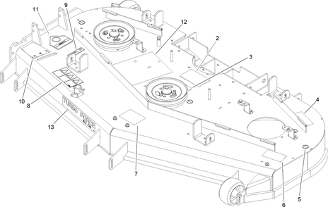 Part Location Diagram of 107-9862 Toro Decal-Check, Service