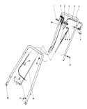 Handle Assembly Diagram and Parts List for 23158 2000001-2999999 - 1982 Toro Lawn Mower