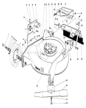 Housing Assembly Diagram and Parts List for 23158 2000001-2999999 - 1982 Toro Lawn Mower