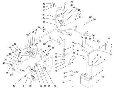 Part Location Diagram of E633833 Toro DISCONTINUED