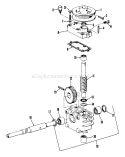 Part Location Diagram of 5-8829 Toro Gear Case Assembly. W/Bearing