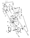 Handle Assembly Diagram and Parts List for 23205 7000001-7999999 - 1977 Toro Lawn Mower