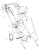 Handle Assembly Diagram and Parts List for 23267 4000001-4999999 - 1984 Toro Lawn Mower