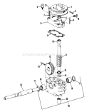 Gear Case Assembly Diagram and Parts List for 23267 5000001-5999999 - 1985 Toro Lawn Mower