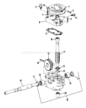Gear Case Assembly Diagram and Parts List for 23267 8000001-8999999 - 1978 Toro Lawn Mower