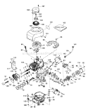 Engine Diagram and Parts List for 23267 9000001-9999999 - 1979 Toro Lawn Mower