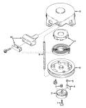 Page F Diagram and Parts List for 23301 7000001-7999999 - 1967 Toro Lawn Mower