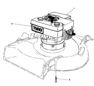 Engine Assembly Diagram and Parts List for 16340C 5000001 - 5999999 Toro Lawn Mower