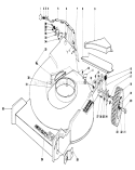Housing Assembly Diagram and Parts List for 23333 8000001-8999999 - 1978 Toro Lawn Mower