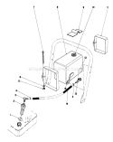 Part Location Diagram of 39-6930 Toro Fuel Line