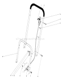 Handle Assembly Diagram and Parts List for 23450 1000001-1999999 - 1981 Toro Lawn Mower