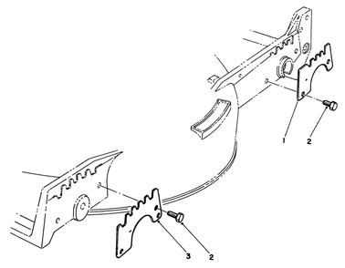 Wear Plate Kit No. 49-4080 (Optional) Diagram and Parts List for 20684 5000001 - 5999999 Toro Lawn Mower