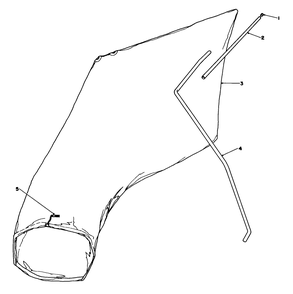 Giant Bagging Kit No. 29-9750 (Optional) Diagram and Parts List for 16403 1000001 - 1999999 Toro Lawn Mower