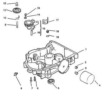 Oil Pan/Lubrication Diagram and Parts List for 72063 4900001 - 4999999 Toro Lawn Tractor
