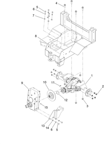 Rear Axle Assembly Diagram and Parts List for 25530T 323000000 - 999999999 Toro Lawn Tractor Accessories