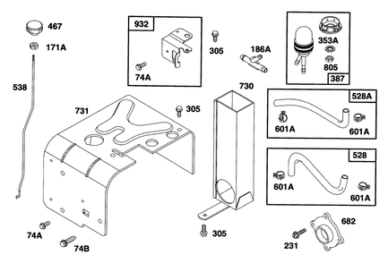 Part Location Diagram of 399254 Toro Hose-Primer (1/4