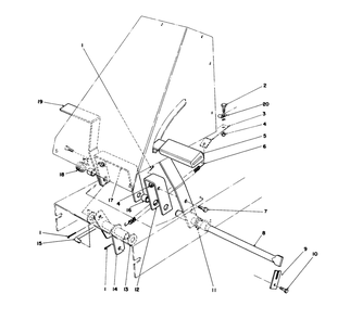 Brake & Clutch Assembly Diagram and Parts List for 56155 7000001 - 7999999 Toro Lawn Tractor