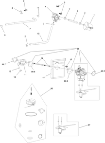 Fuel System Assembly Diagram and Parts List for 23522 400000000 - 401099999 Toro Trimmer