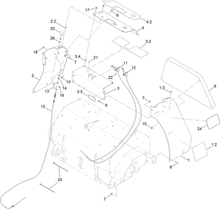 Tower Assembly Diagram and Parts List for 39521 409760523-999999999 Toro Aerator