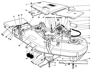 Cutting Unit Assembly Diagram and Parts List for 30152 800001 - 899999 Toro Lawn Mower