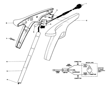 Handle Assembly Diagram and Parts List for 51216 1000001 - 1999999 Toro Trimmer