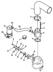 Remote Air Cleaner & Choke Assembly-Engine, Onan Model No. P220g, Type No. 1/10808c Diagram and Parts List for 30798 9000001 - 9999999 Toro Lawn Tractor