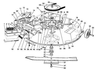 Mower Assembly-Recycler Diagram and Parts List for 70081 6900001 - 6999999 Toro Lawn Tractor