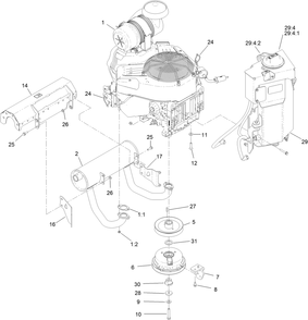 Part Location Diagram of 147-4750 Toro Bracket-Muffler