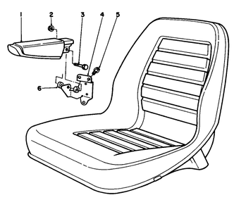 Armrest Kit Model No. 30707 Diagram and Parts List for 30798 9000001 - 9999999 Toro Lawn Tractor