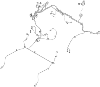 Main Electrical Harness Assembly No. 122-2377 Diagram and Parts List for 72144 400000000 - 412436443 Toro Lawn Tractor