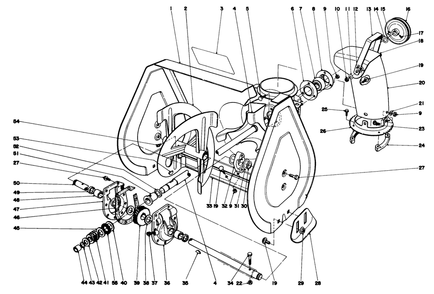 Auger Assembly Diagram and Parts List for 38240 9000001 - 9999999 Toro Snow Blower
